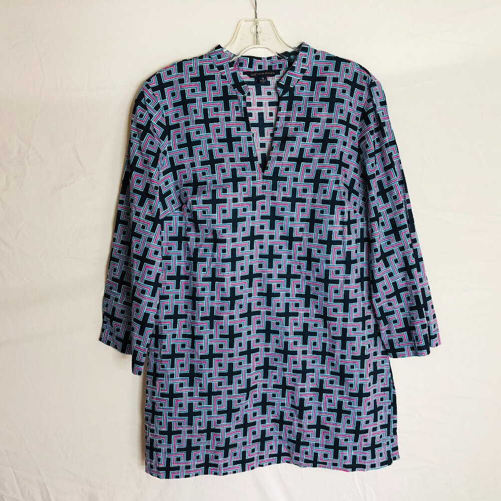 Brooks Brothers Women's Size Small Geometric‎ Tunic Top